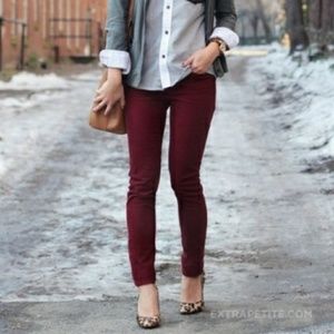 J CREW FACTORY BURGUNDY CORDS